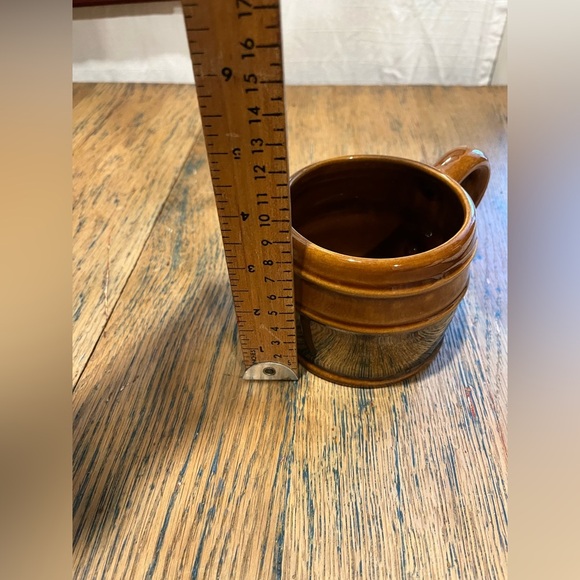 🤎Céramique de Beauce – Tilt teapot set with 3 mugs – 1977–78 Colonial Series - Picture 11 of 15